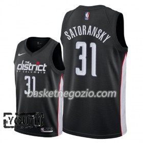 Canotte Bambino Washington Wizards Tomas Satoransky 31 2018-19 Nike City Edition Nero Swingman